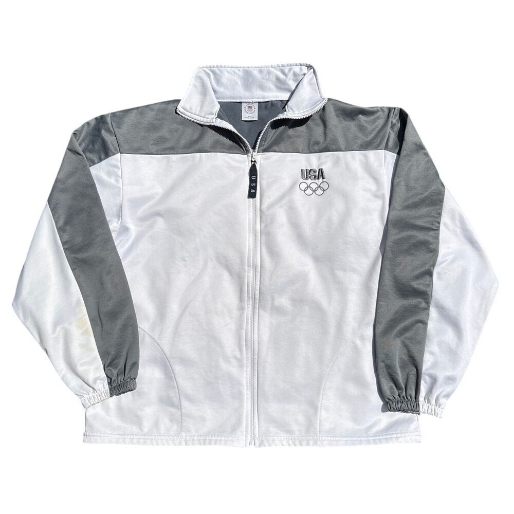 Men's 90s USA Olympics Zip-Up Jacket